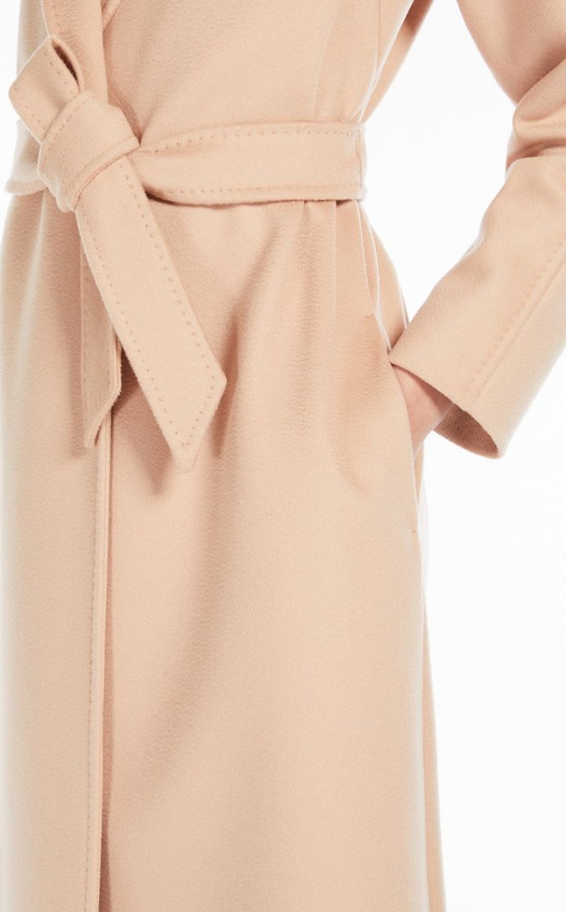 MaxMara Wool Robe Coats MAKE UP NUDE | MMR593874