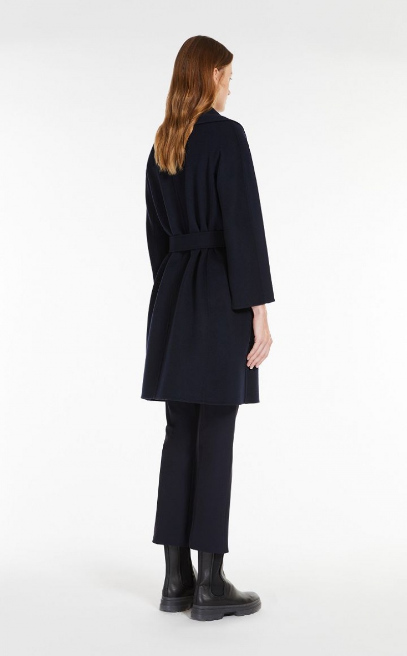 MaxMara Wool Robe Coats MIDNIGHTBLUE | MMR593928