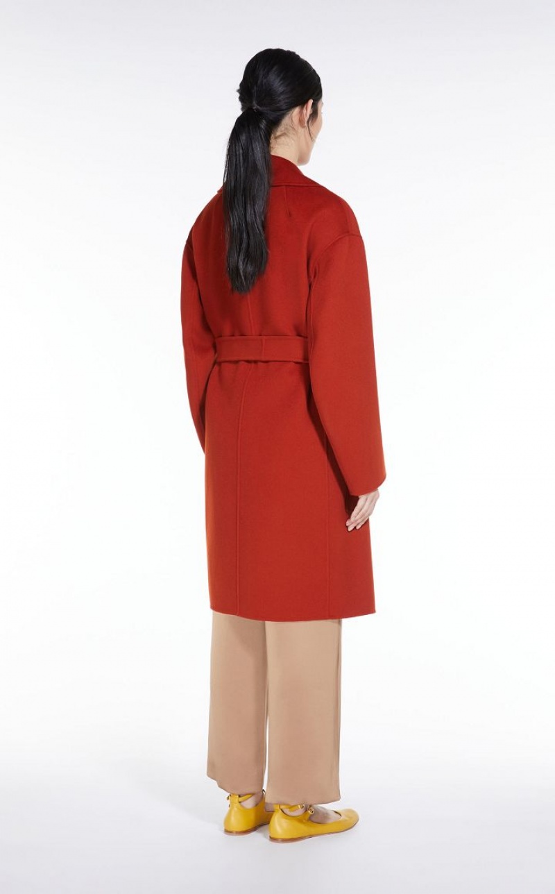 MaxMara Wool Robe Coats ORANGE | MMR593861