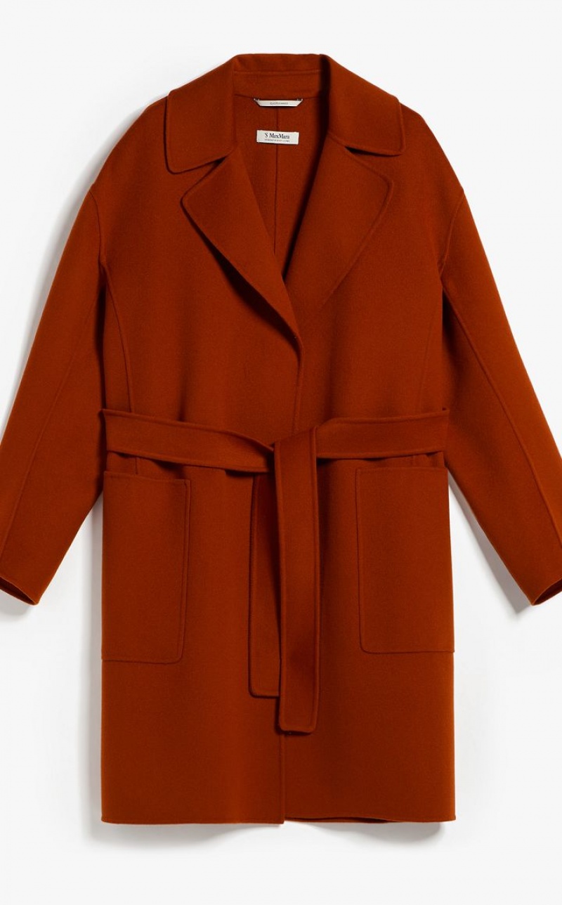 MaxMara Wool Robe Coats ORANGE | MMR593861