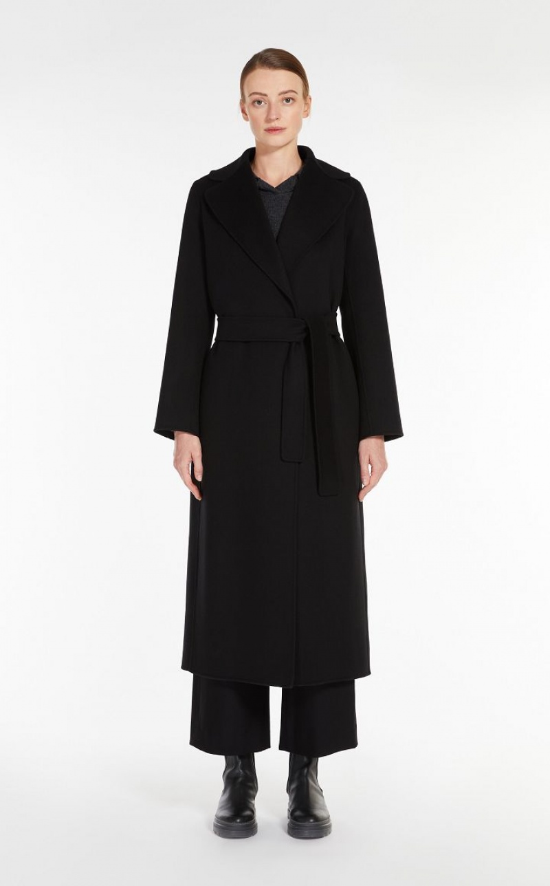 MaxMara Wool Robe-style Coats BLACK | MMR593863