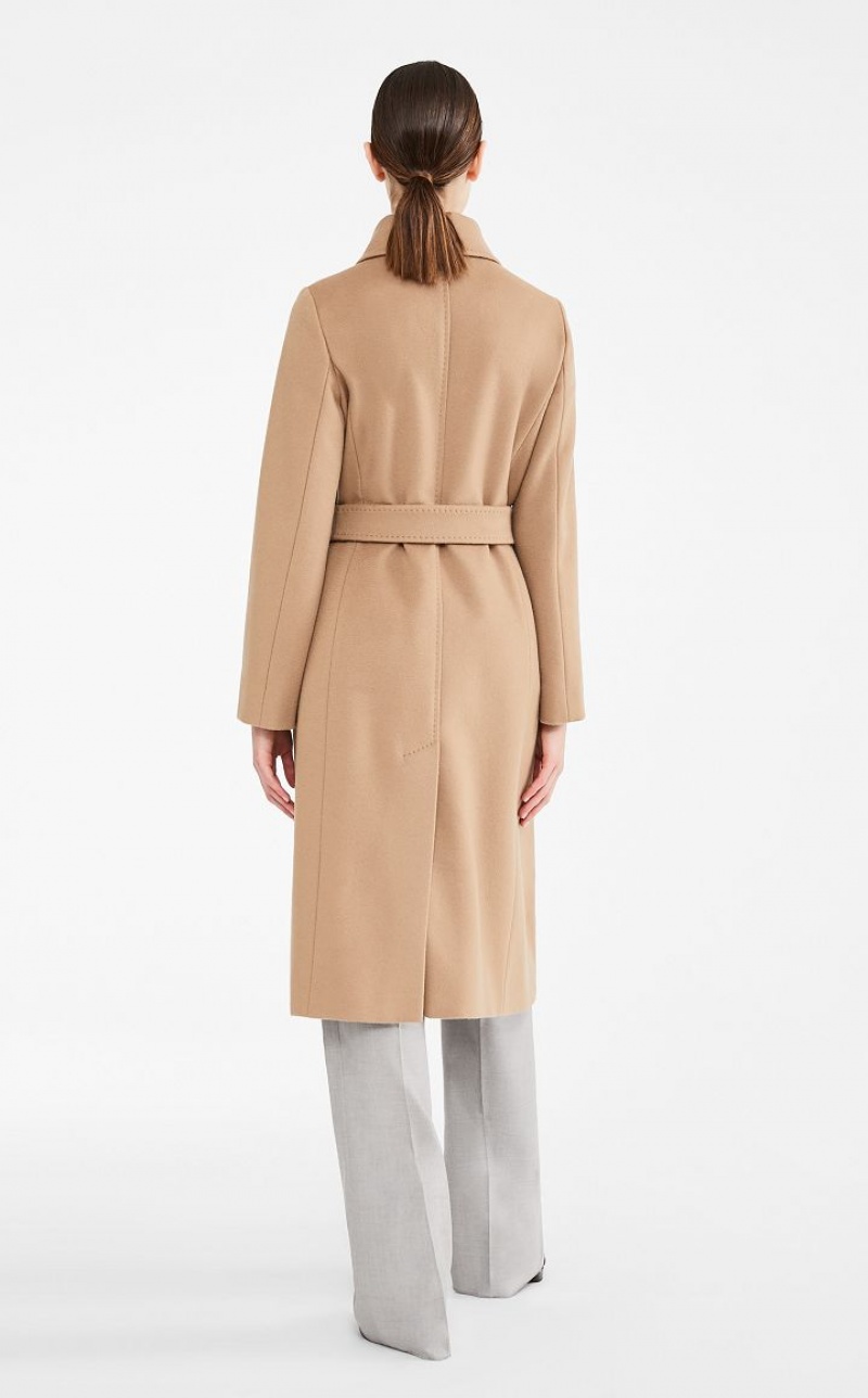 MaxMara Wool Robe-style Coats CAMEL | MMR593896