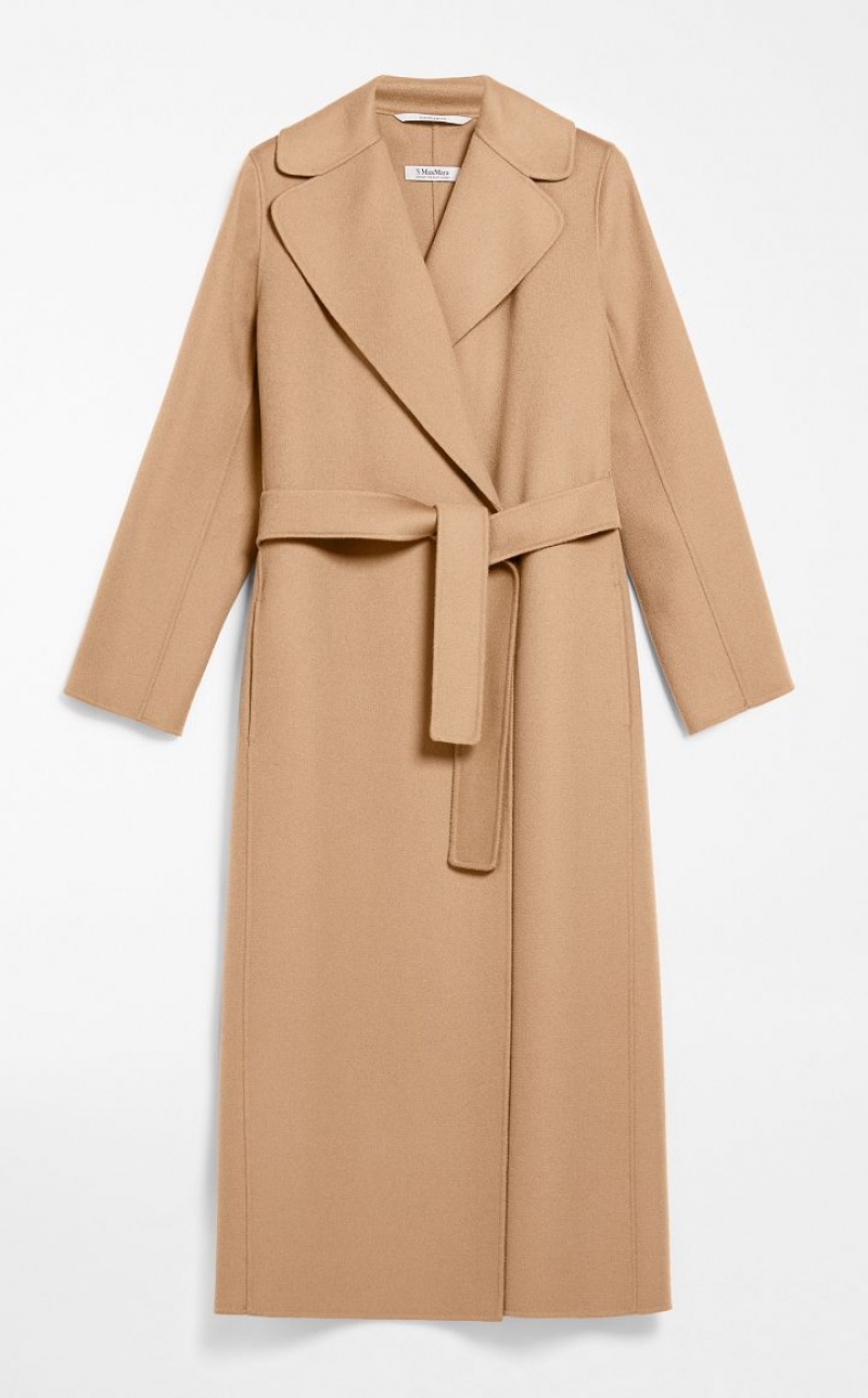 MaxMara Wool Robe-style Coats CAMEL | MMR593902