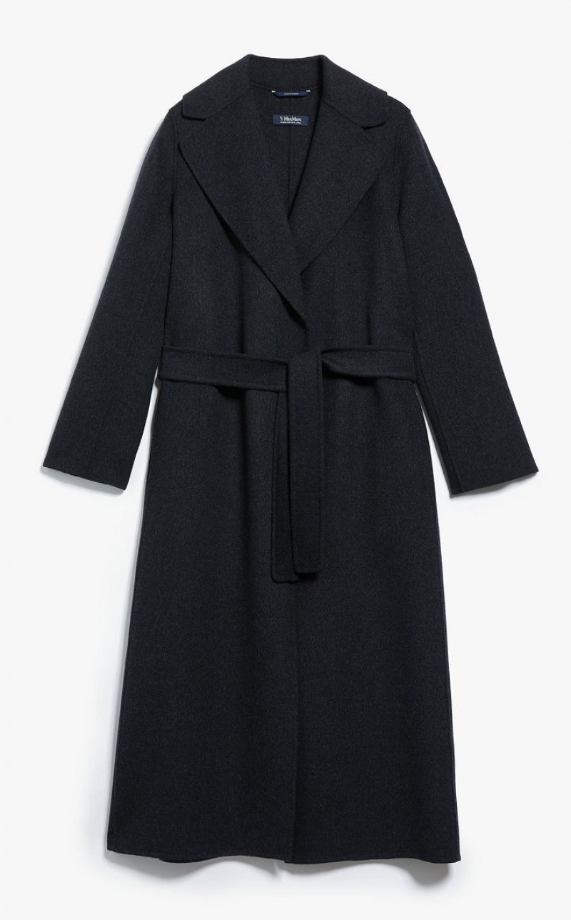 MaxMara Wool Robe-style Coats DARK GREY | MMR593906