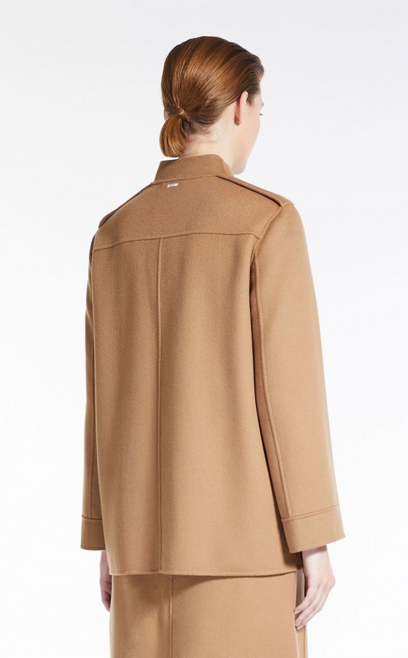 MaxMara Wool Saharan Jackets CAMEL | MMR594086