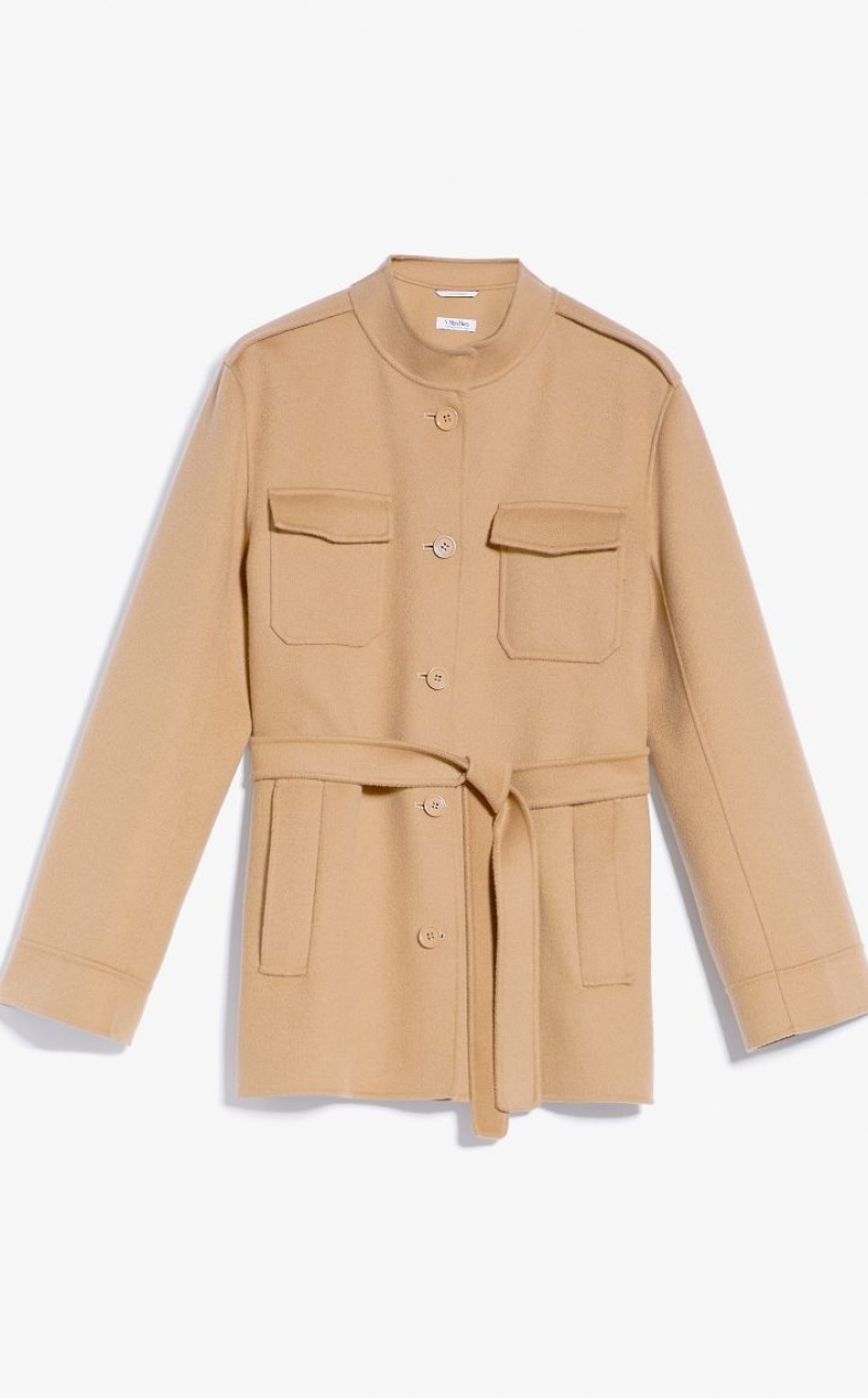 MaxMara Wool Saharan Jackets CAMEL | MMR594086