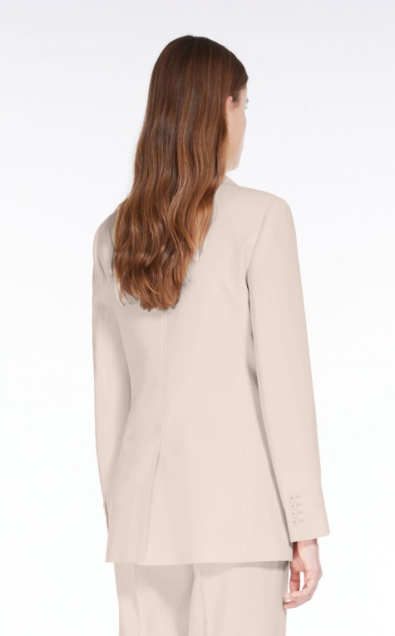 MaxMara Wool Satin Crepe Suit POWDER | MMR593524