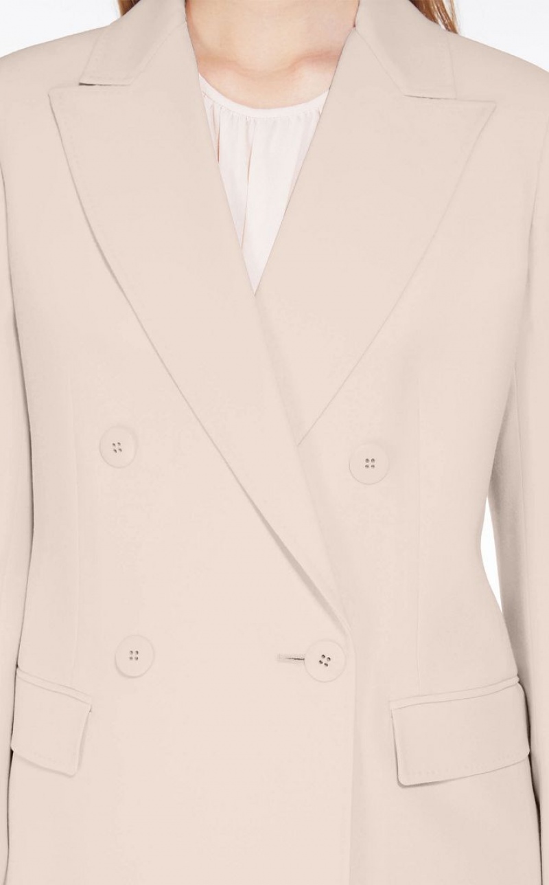 MaxMara Wool Satin Crepe Suit POWDER | MMR593524