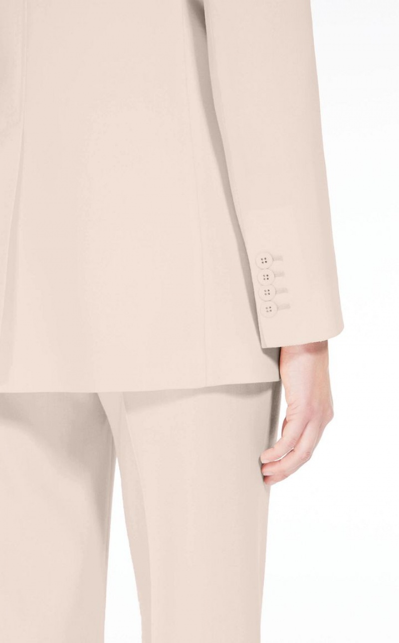 MaxMara Wool Satin Crepe Suit POWDER | MMR593524