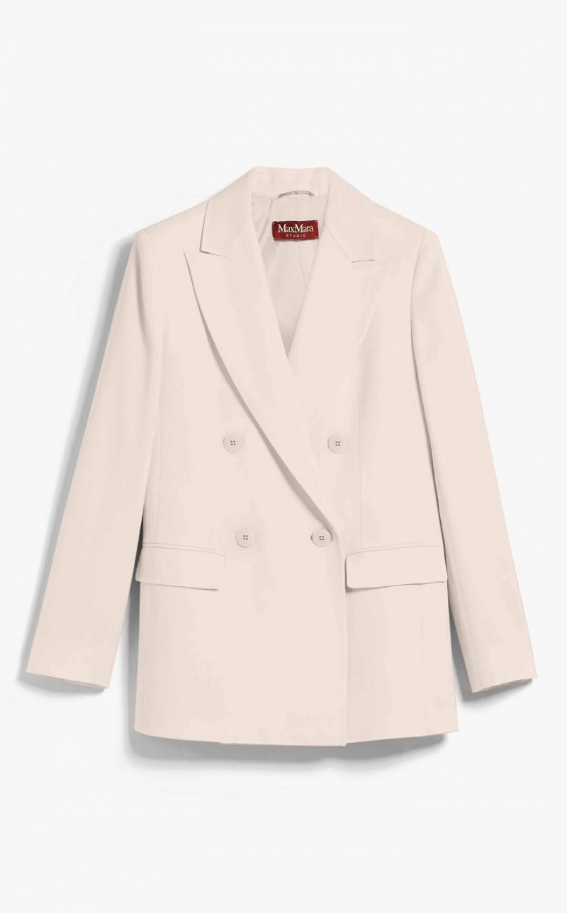 MaxMara Wool Satin Crepe Suit POWDER | MMR593524