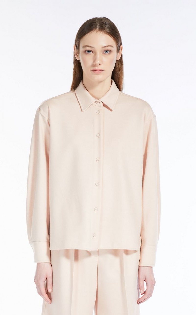 MaxMara Wool Shirt Jackets PINK | MMR594054