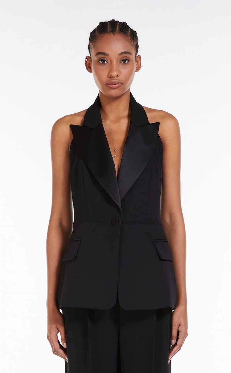 MaxMara Wool Tuxedo Waistcoat Suit BLACK | MMR593486