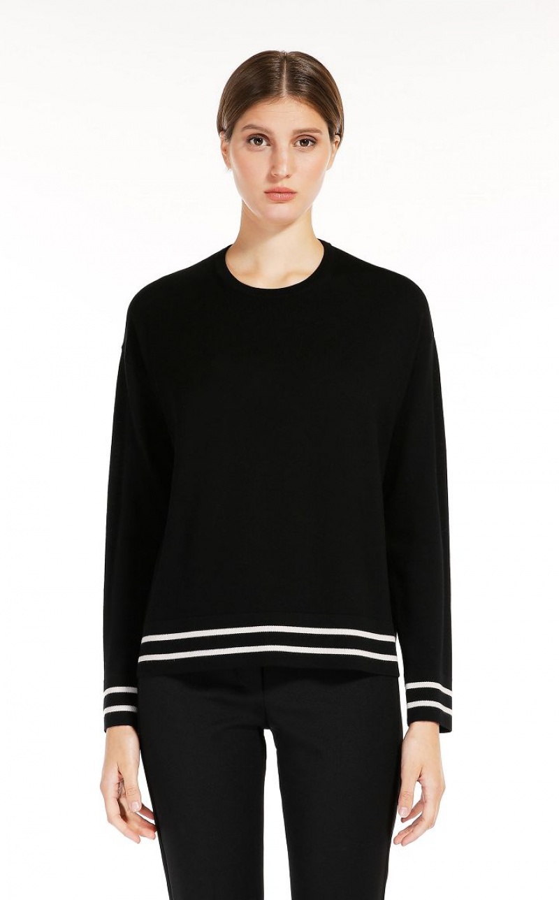 MaxMara Wool Yarn Knitwear BLACK | MMR593447