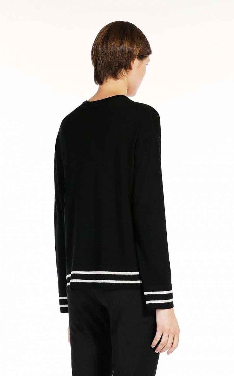 MaxMara Wool Yarn Knitwear BLACK | MMR593447