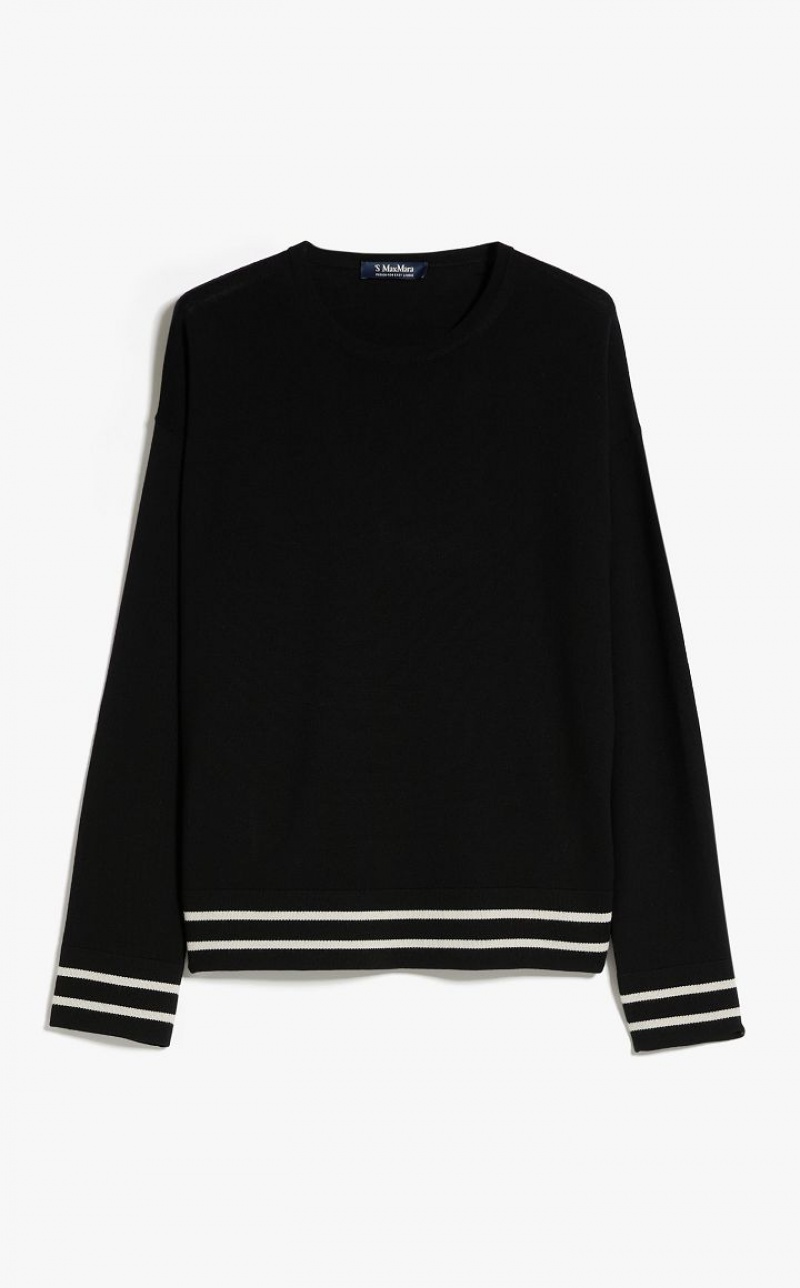 MaxMara Wool Yarn Knitwear BLACK | MMR593447