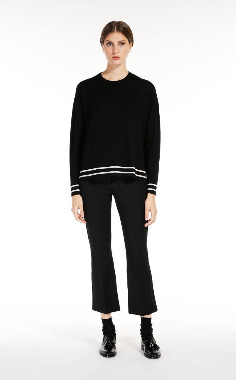 MaxMara Wool Yarn Knitwear BLACK | MMR593447