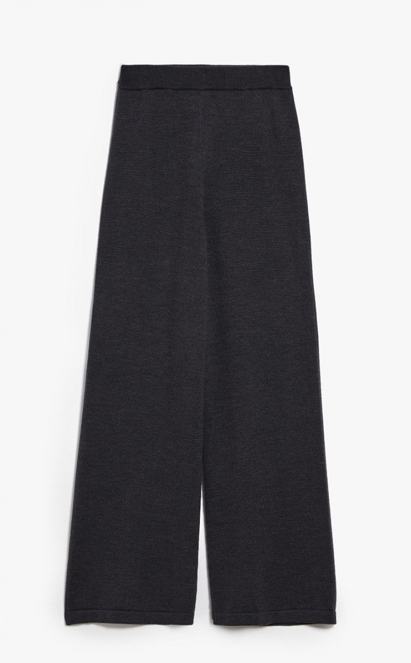 MaxMara Wool Yarn Trousers DARK GREY | MMR593791