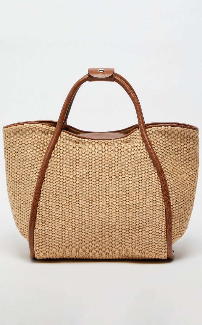 MaxMara Woven straw Marine Bag BEIGE | MMR594136