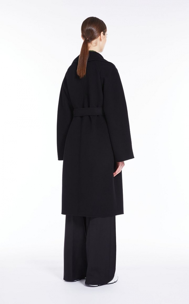 MaxMara Wrap In Wool Coats BLACK | MMR593916